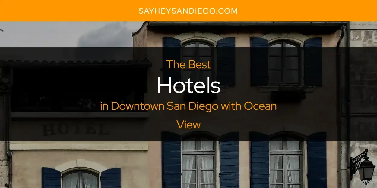 The Absolute Best Hotels in Downtown San Diego with Ocean View  [Updated 2024]