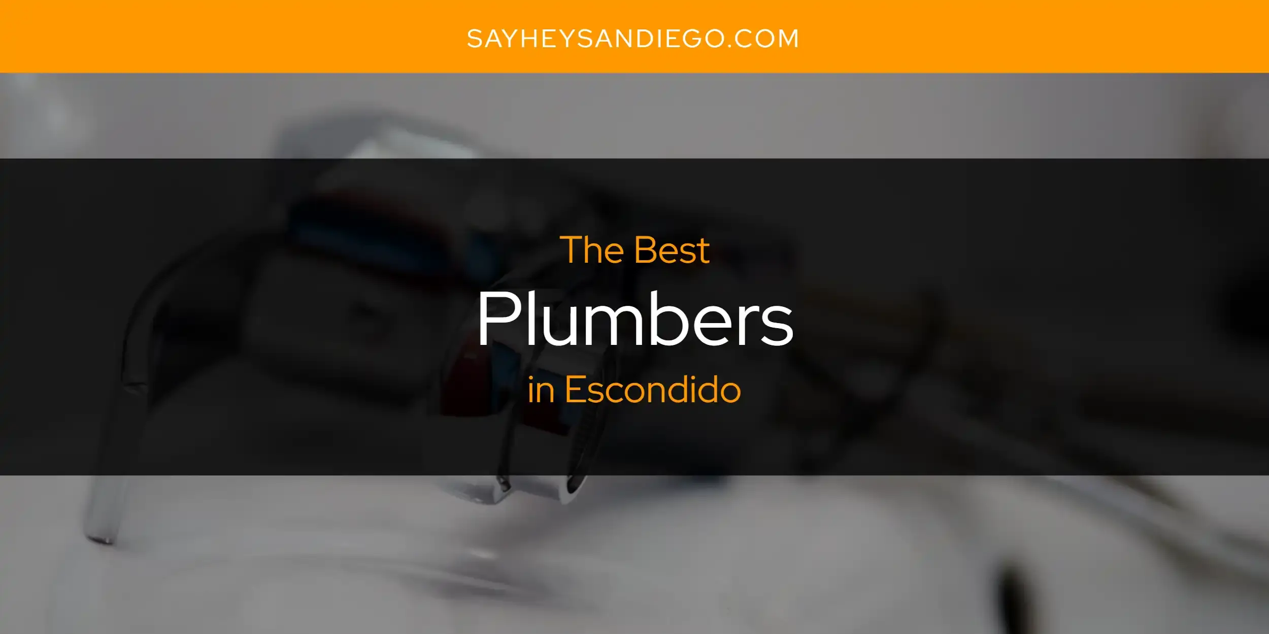 Escondido's Best Plumbers [Updated 2024]