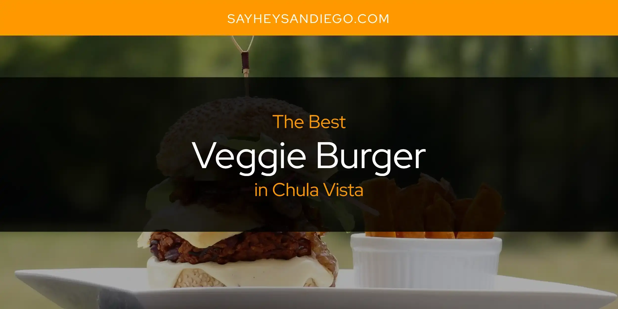 The Best Veggie Burger in Chula Vista [Updated 2023]
